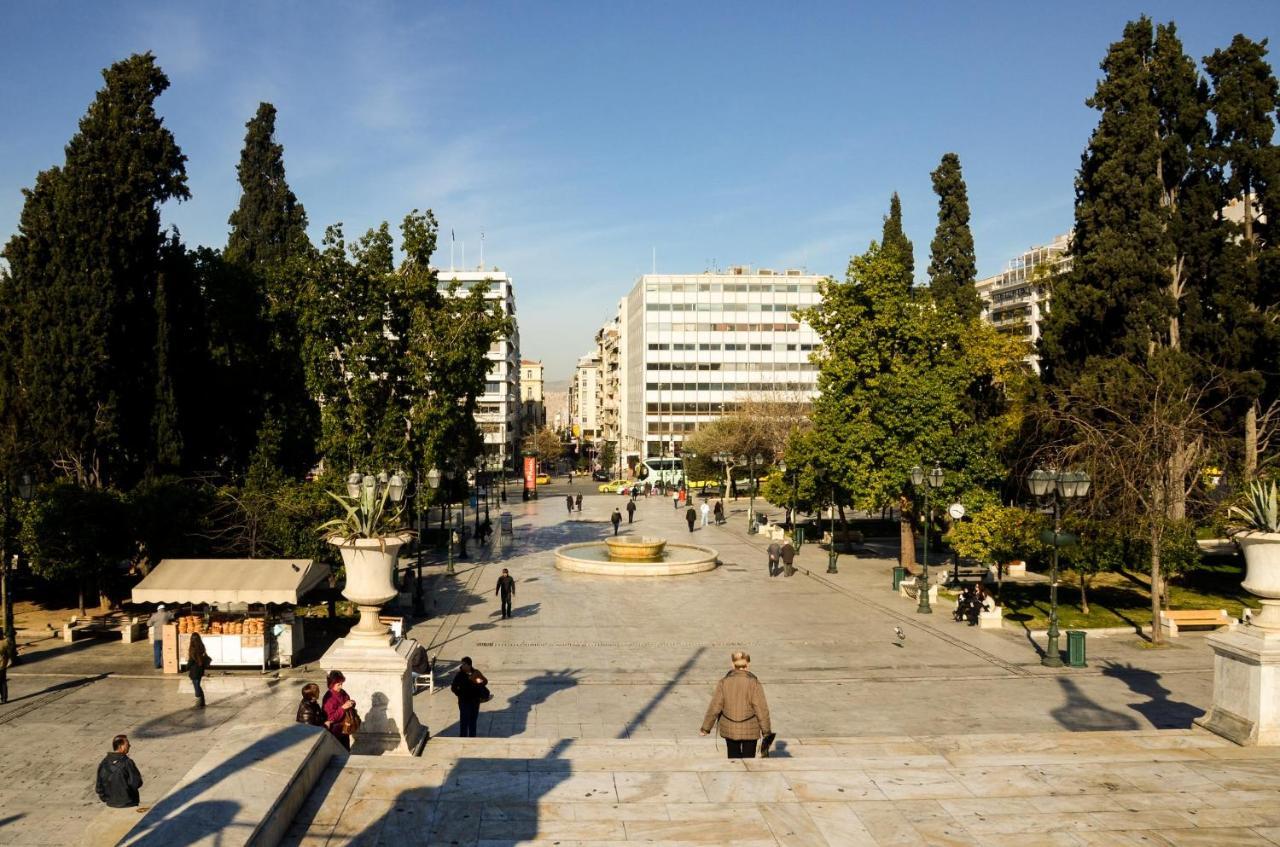 Athens Stylish Studio 3 At Metro Stop Syntagma Exteriör bild